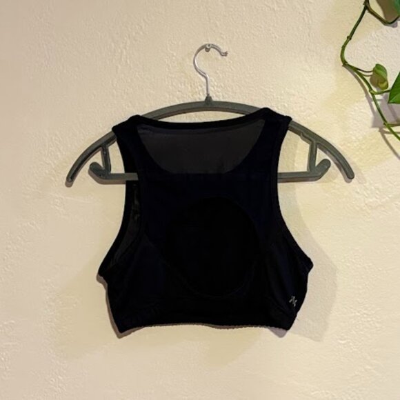 Kyodan Black Mesh Sports Bra (M) - Picture 2 of 4